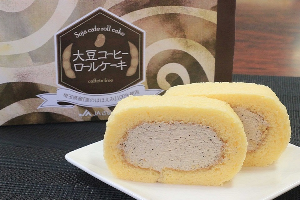 大豆コーヒーロールケーキ